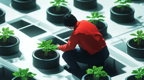 Indoor Garden: Tending Young Plants