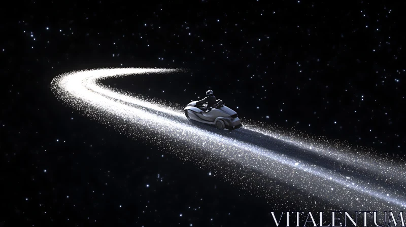 Star Trail Vehicle AI Image