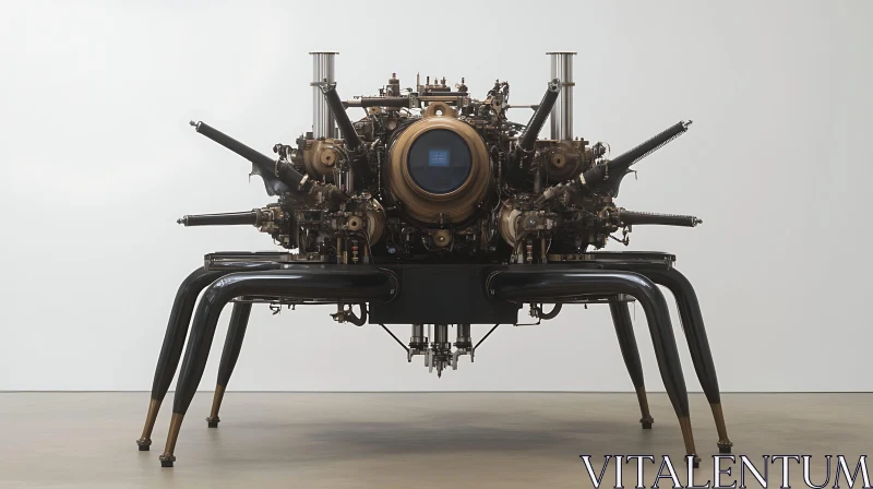 AI ART Vintage Mechanical Robot