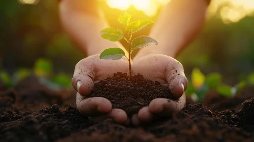 Seedling in Hands