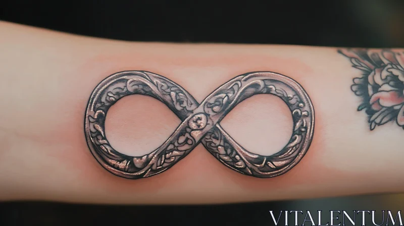 Detailed Infinity Symbol Arm Tattoo AI Image