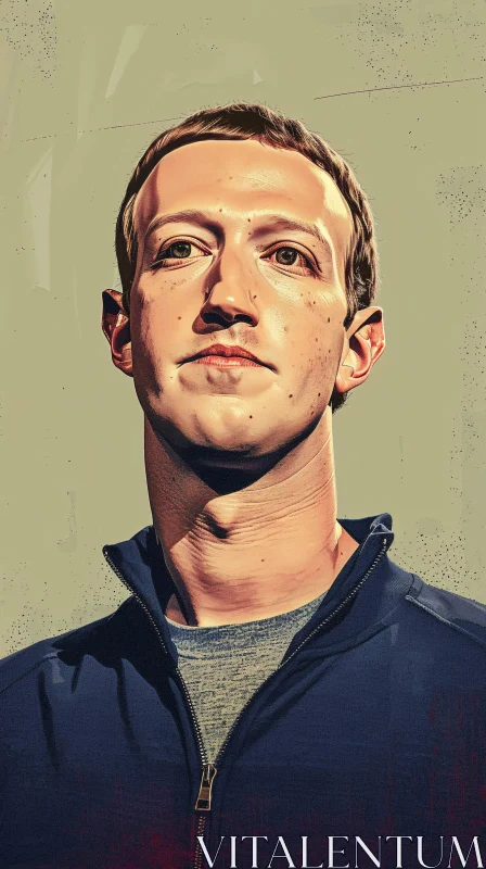 AI ART Stylized Art of Mark Zuckerberg