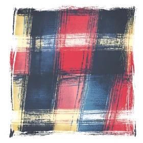 Colorful Textured Plaid Art