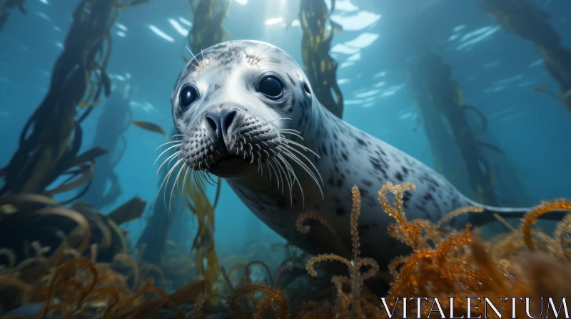 Seal Swimming in Ocean - Photorealistic Maritime Art AI Image
