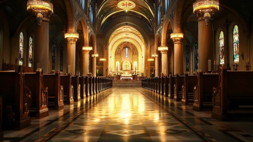 Golden Cathedral Interior