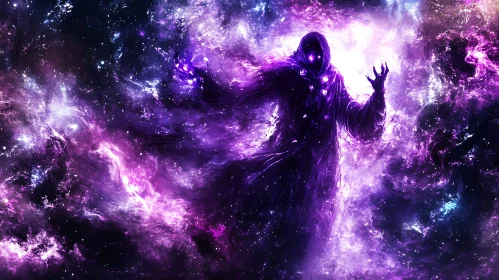 Celestial Figure in Space Art