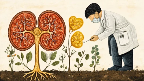 Whimsical Kidney Garden