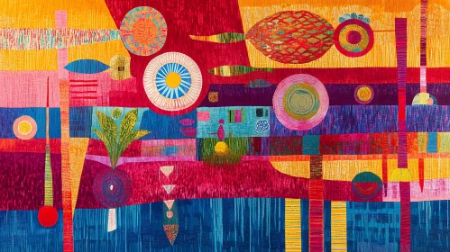 Colorful Geometric Abstract Artwork