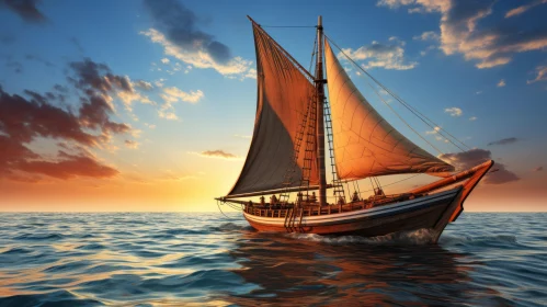 Captivating Sailboat in the Ocean: A Journey into Historical Fiction