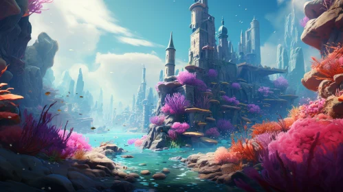 Underwater Fairytale City: A Fusion of Metropolis and Nature
