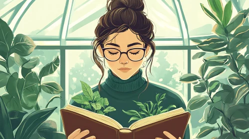 Indoor Reading Nook with Botanical Theme