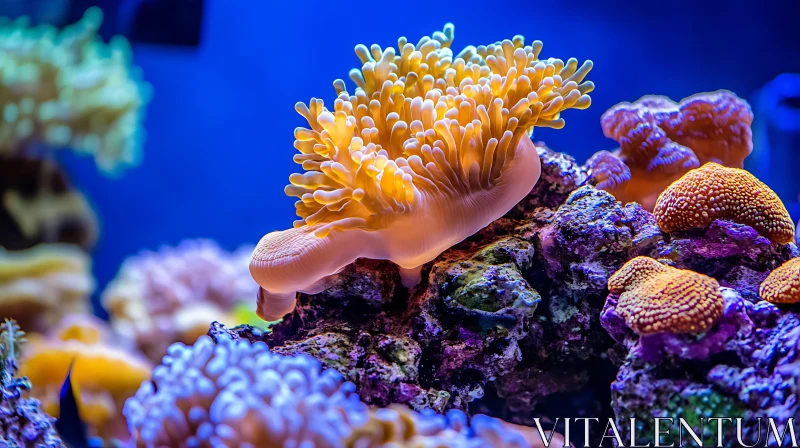 Vibrant Marine Coral Landscape AI Image