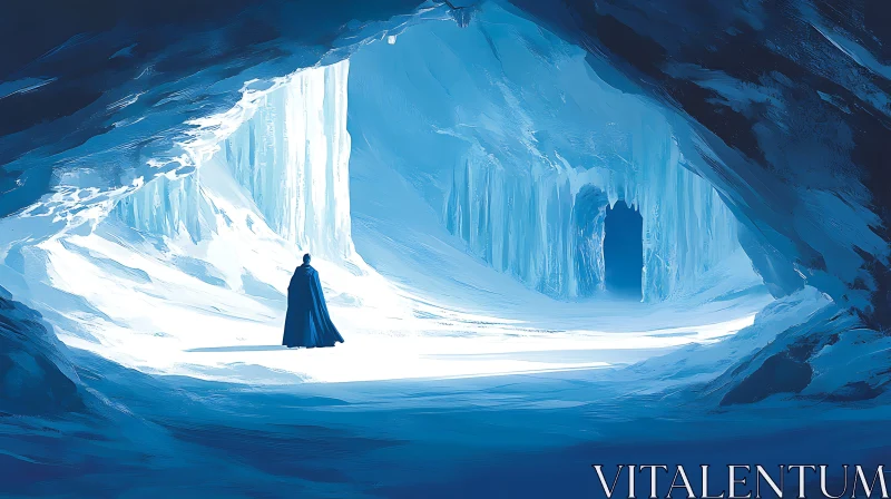 Frozen Cave AI Image