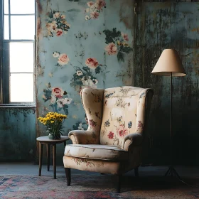 Floral Armchair Still Life