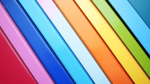 Rainbow Gradient Lines Abstract