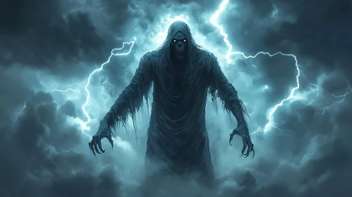 Grim Reaper in Lightning Storm