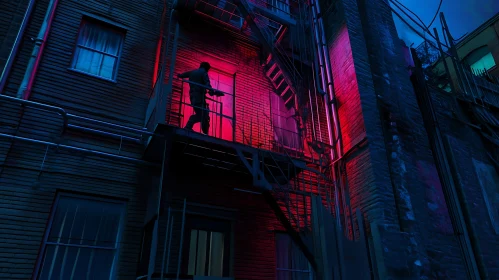 Red Light Urban Silhouette