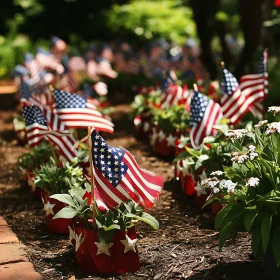 Stars and Stripes Garden Memorial