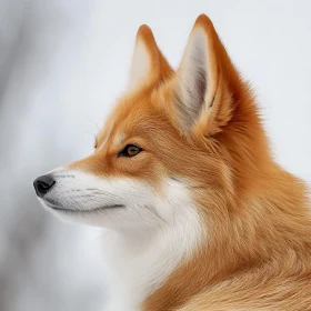 Fox Close-Up: A Study in Orange and White
