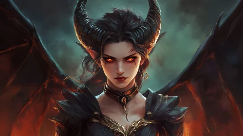 Fiery Gaze of the Demon Queen