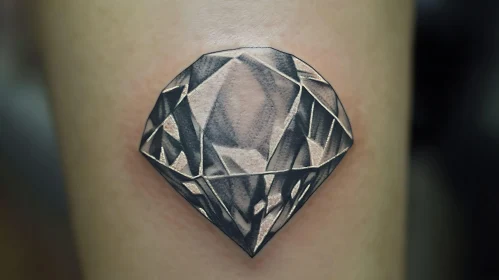 Geometric Diamond Tattoo Art