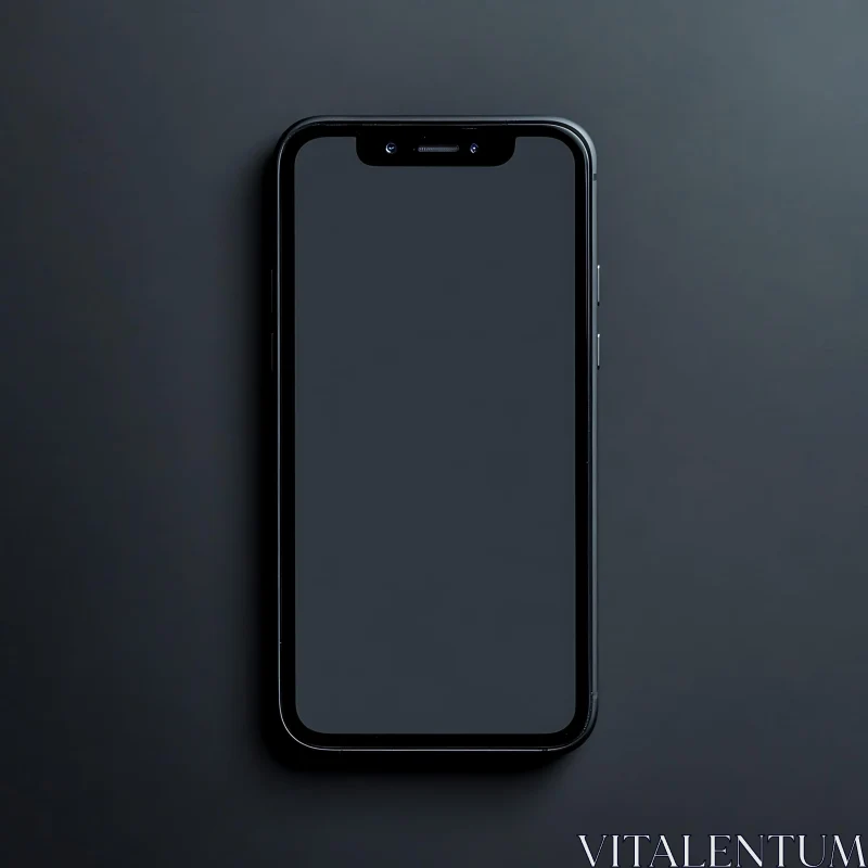 Minimalist Mobile Phone Still Life AI Image