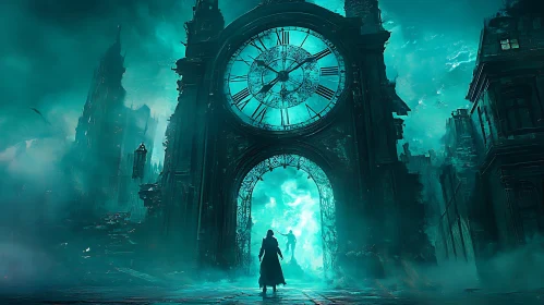 Teal Ruin: The Clock Tower's Shadow