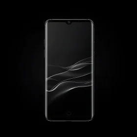 Modern Mobile Phone with Flowing Lines