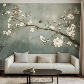 Floral Mural Interior Design