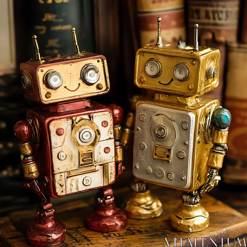 AI ART Antique Robotic Toys