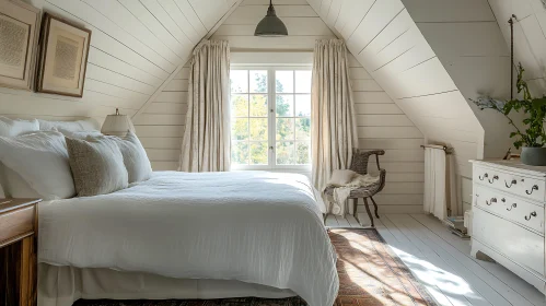 Peaceful Bedroom with Neutral Tones