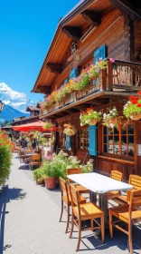 Charming Wooden Cafe in Swiss Style | Enchanting Landscapes