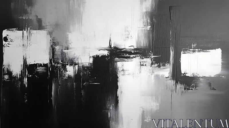 AI ART Black and White Abstract Art