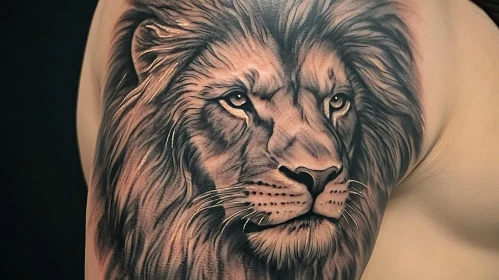 Intricate Lion Arm Tattoo