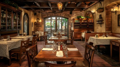 Cozy Restaurant Dining Area