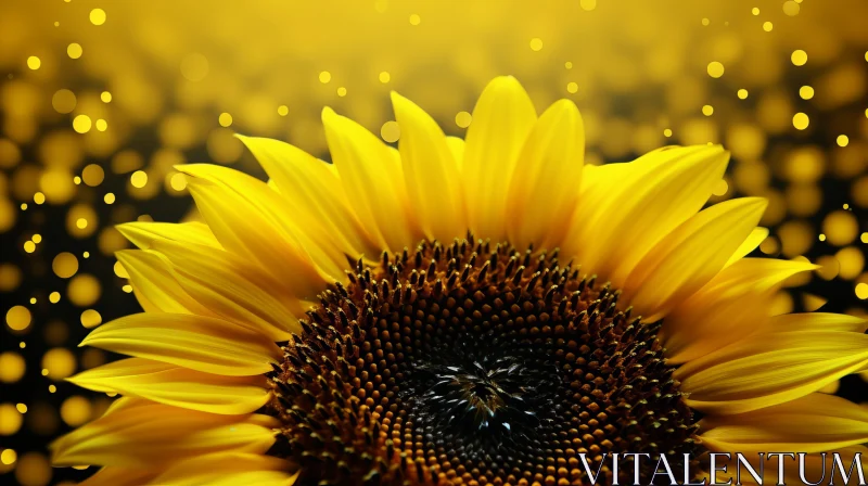 Sunflower Wallpaper: A Radiant Floral Display AI Image
