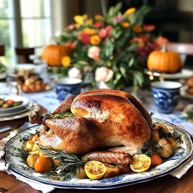 Festive Thanksgiving Turkey Dinner