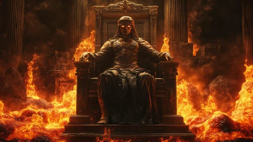 Ruler of Flames on Throne