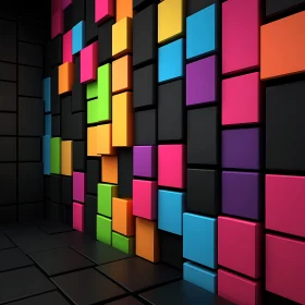 Abstract Colorful Cubes