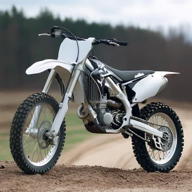 Dirt Bike in Monochrome