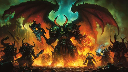 Demonic Warfare in Fiery Depths