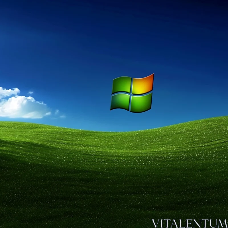 AI ART Classic Windows XP Landscape