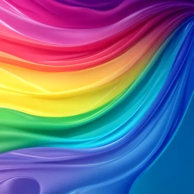 Fluid Color Spectrum Abstract Art