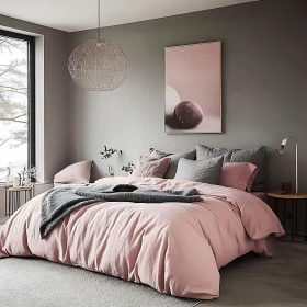 Cozy Pink Bedroom Interior Design