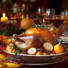 Glistening Thanksgiving Turkey Still Life
