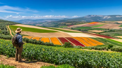 Colorful Crops Landscape