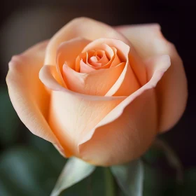 Peach Rose Close-Up