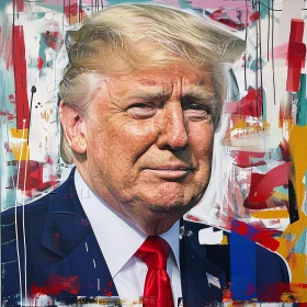 Abstract Portrait of Donald Trump