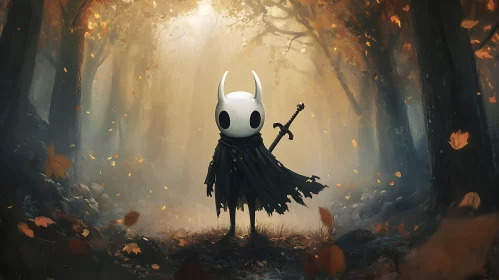 Lonely Knight in the Woods