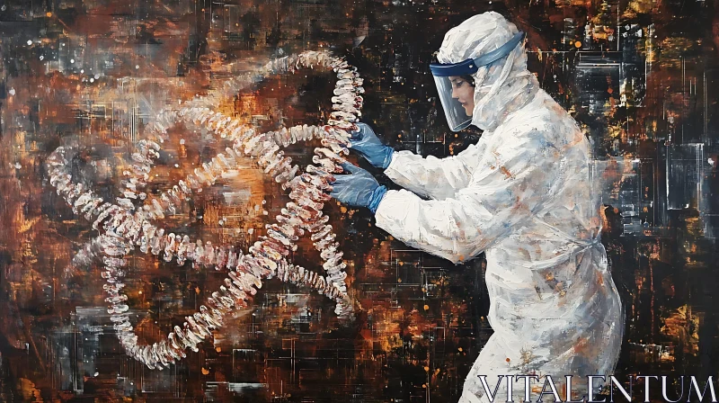 DNA Research Artwork AI Image